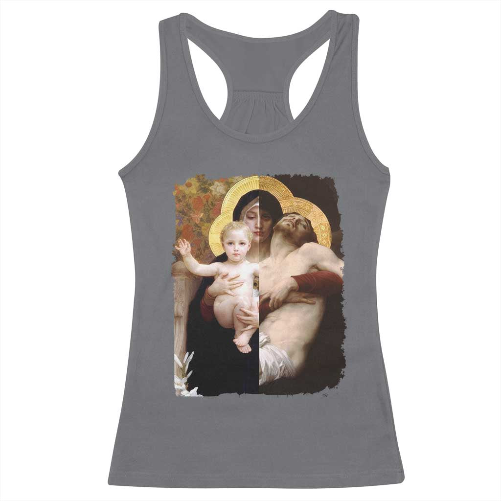 Jesus Christ and Mother Mary William Adolphe Bouguereau Art Racerback Tank Top