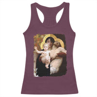 Jesus Christ and Mother Mary William Adolphe Bouguereau Art Racerback Tank Top