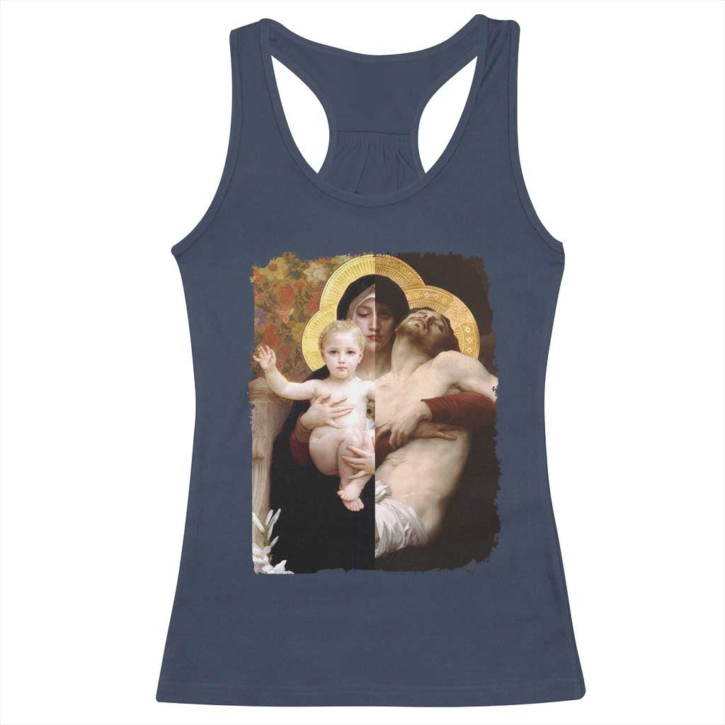 Jesus Christ and Mother Mary William Adolphe Bouguereau Art Racerback Tank Top