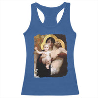 Jesus Christ and Mother Mary William Adolphe Bouguereau Art Racerback Tank Top