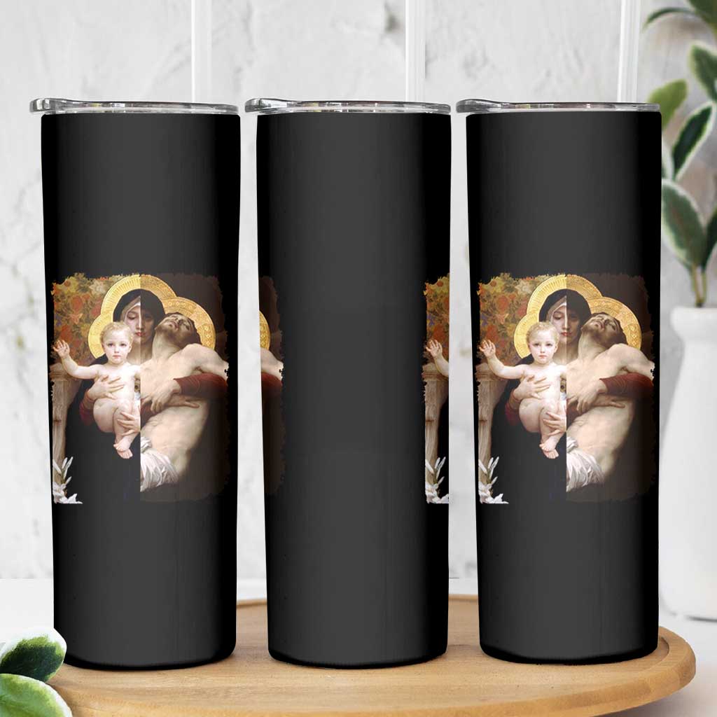 Jesus Christ and Mother Mary William Adolphe Bouguereau Art Skinny Tumbler
