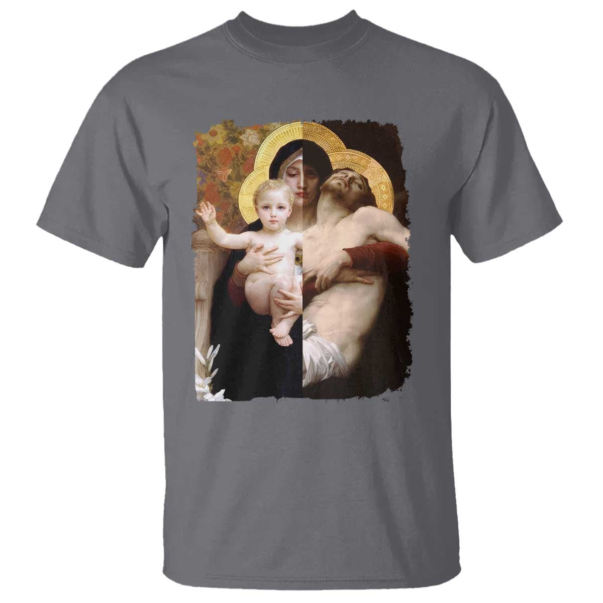 Jesus Christ and Mother Mary William Adolphe Bouguereau Art T Shirt