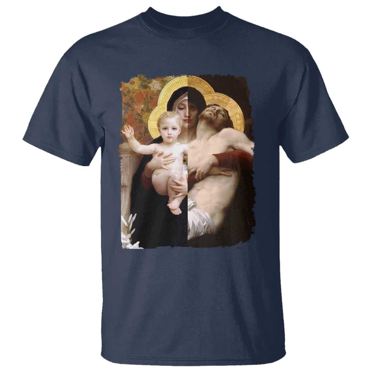 Jesus Christ and Mother Mary William Adolphe Bouguereau Art T Shirt