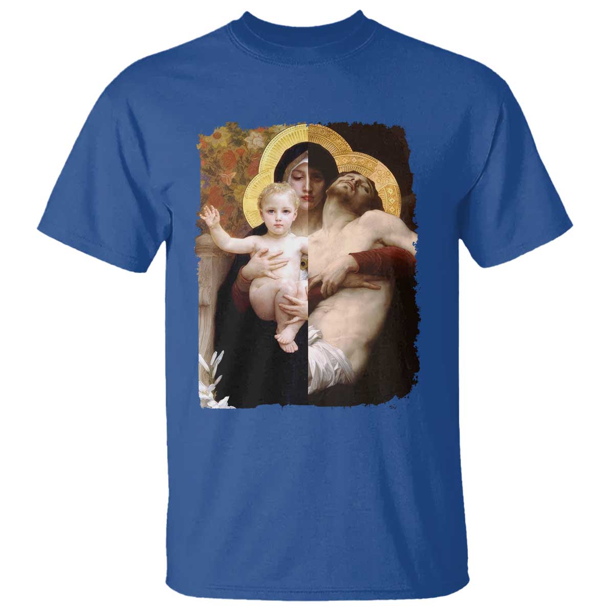 Jesus Christ and Mother Mary William Adolphe Bouguereau Art T Shirt