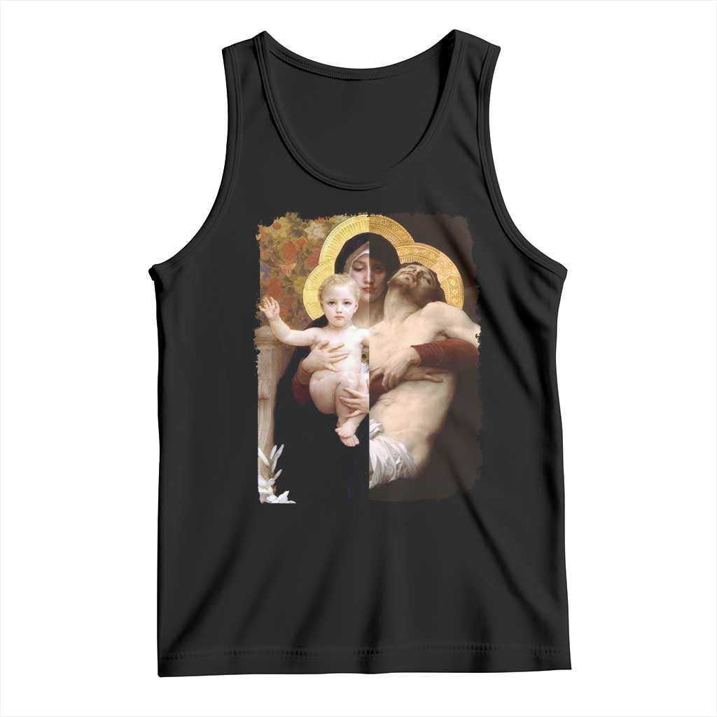 Jesus Christ and Mother Mary William Adolphe Bouguereau Art Tank Top