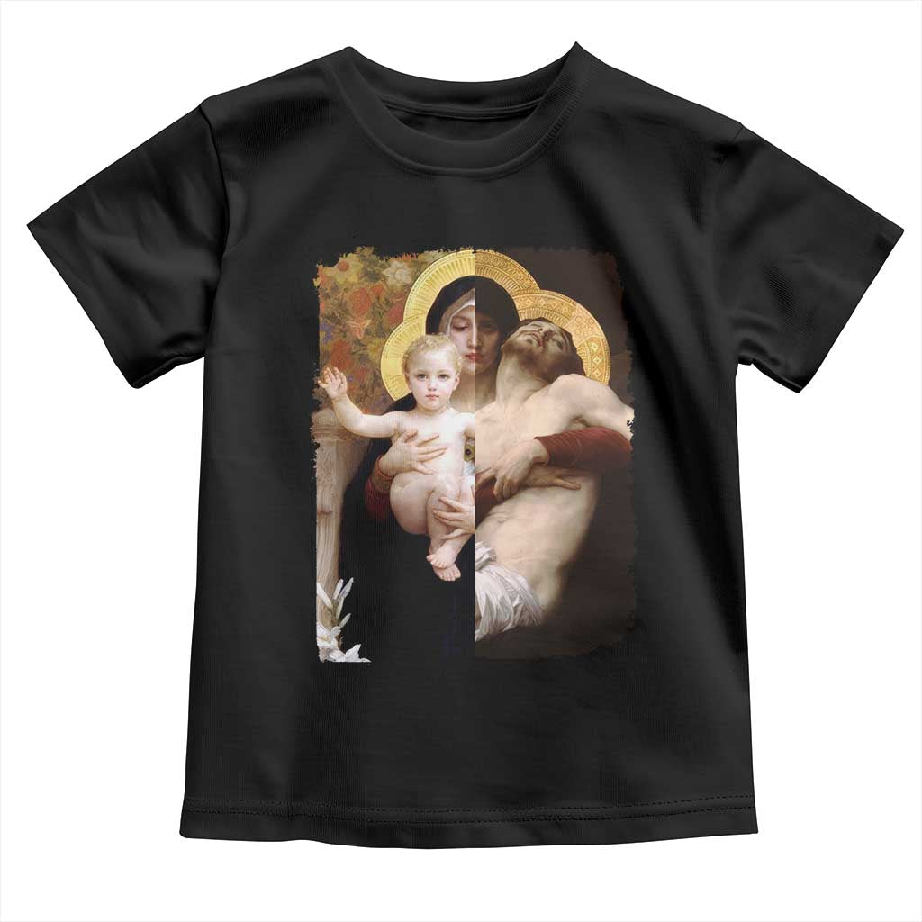 Jesus Christ and Mother Mary William Adolphe Bouguereau Art Toddler T Shirt