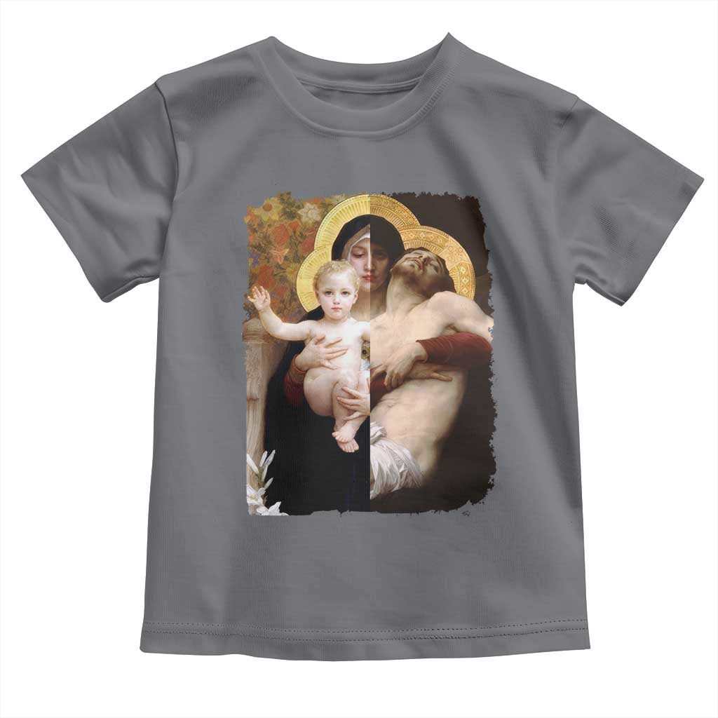 Jesus Christ and Mother Mary William Adolphe Bouguereau Art Toddler T Shirt