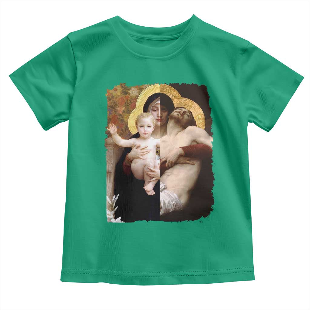 Jesus Christ and Mother Mary William Adolphe Bouguereau Art Toddler T Shirt