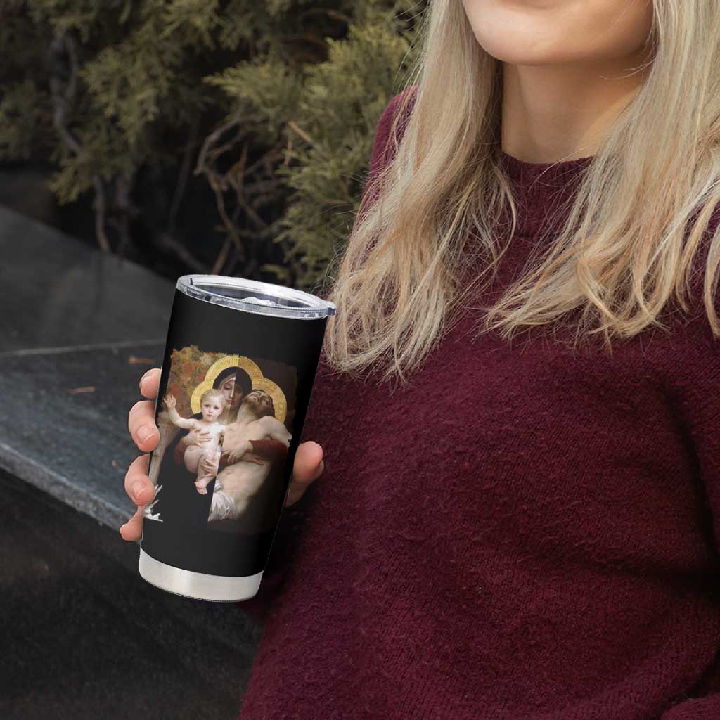 Jesus Christ and Mother Mary William Adolphe Bouguereau Art Tumbler Cup