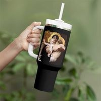 Jesus Christ and Mother Mary William Adolphe Bouguereau Art Tumbler With Handle