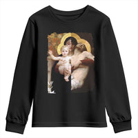 Jesus Christ and Mother Mary William Adolphe Bouguereau Art Youth Sweatshirt