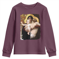 Jesus Christ and Mother Mary William Adolphe Bouguereau Art Youth Sweatshirt