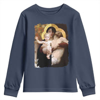 Jesus Christ and Mother Mary William Adolphe Bouguereau Art Youth Sweatshirt
