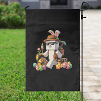 Funny Easter Day Bunny Miner Egg Video Game Garden Flag