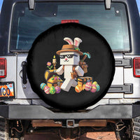 Funny Easter Day Bunny Miner Egg Video Game Spare Tire Cover