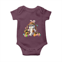 Funny Easter Day Bunny Miner Egg Video Game Baby Onesie