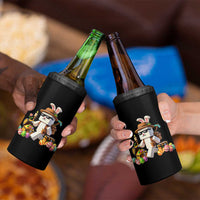 Funny Easter Day Bunny Miner Egg Video Game 4 in 1 Can Cooler Tumbler