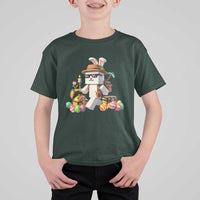 Funny Easter Day Bunny Miner Egg Video Game T Shirt For Kid