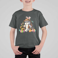 Funny Easter Day Bunny Miner Egg Video Game T Shirt For Kid