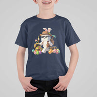 Funny Easter Day Bunny Miner Egg Video Game T Shirt For Kid
