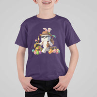 Funny Easter Day Bunny Miner Egg Video Game T Shirt For Kid
