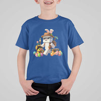 Funny Easter Day Bunny Miner Egg Video Game T Shirt For Kid