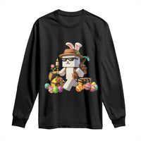 Funny Easter Day Bunny Miner Egg Video Game Long Sleeve Shirt