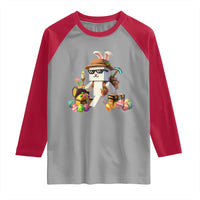 Funny Easter Day Bunny Miner Egg Video Game Raglan Shirt