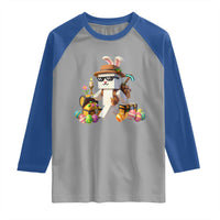 Funny Easter Day Bunny Miner Egg Video Game Raglan Shirt