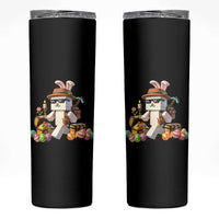 Funny Easter Day Bunny Miner Egg Video Game Skinny Tumbler