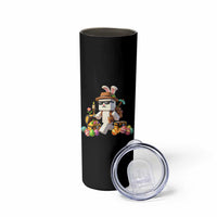 Funny Easter Day Bunny Miner Egg Video Game Skinny Tumbler