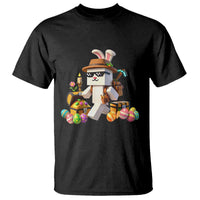 Funny Easter Day Bunny Miner Egg Video Game T Shirt