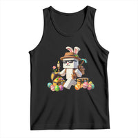 Funny Easter Day Bunny Miner Egg Video Game Tank Top