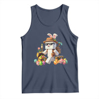 Funny Easter Day Bunny Miner Egg Video Game Tank Top