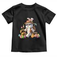 Funny Easter Day Bunny Miner Egg Video Game Toddler T Shirt