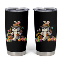 Funny Easter Day Bunny Miner Egg Video Game Tumbler Cup