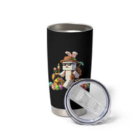 Funny Easter Day Bunny Miner Egg Video Game Tumbler Cup