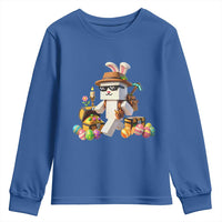 Funny Easter Day Bunny Miner Egg Video Game Youth Sweatshirt