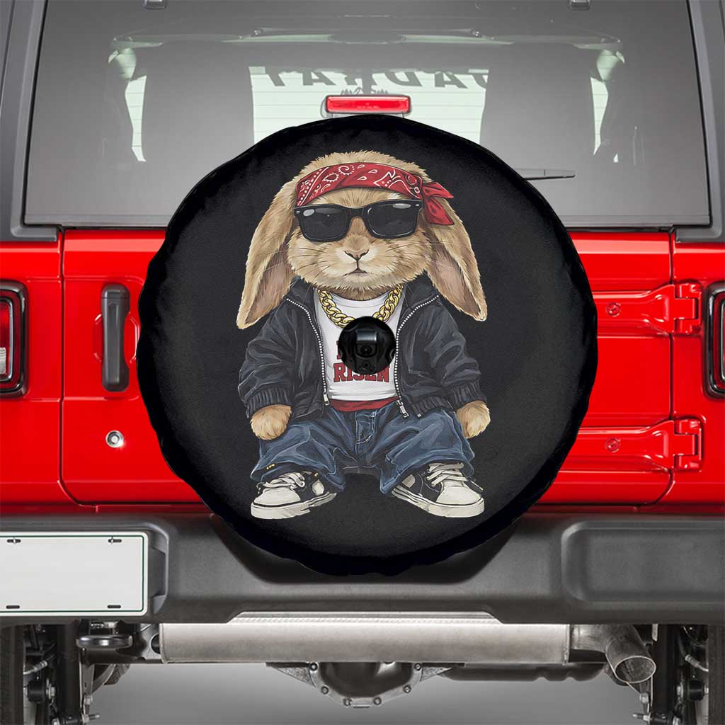 Hip Hop Easter Bunny He is Risen Jesus Religious Christian Spare Tire Cover