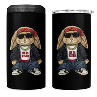 Hip Hop Easter Bunny He is Risen Jesus Religious Christian 4 in 1 Can Cooler Tumbler