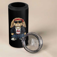Hip Hop Easter Bunny He is Risen Jesus Religious Christian 4 in 1 Can Cooler Tumbler