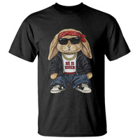 Hip Hop Easter Bunny He is Risen Jesus Religious Christian T Shirt