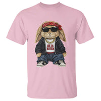 Hip Hop Easter Bunny He is Risen Jesus Religious Christian T Shirt