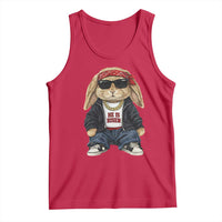 Hip Hop Easter Bunny He is Risen Jesus Religious Christian Tank Top