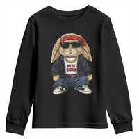 Hip Hop Easter Bunny He is Risen Jesus Religious Christian Youth Sweatshirt