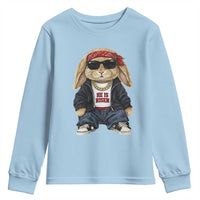 Hip Hop Easter Bunny He is Risen Jesus Religious Christian Youth Sweatshirt