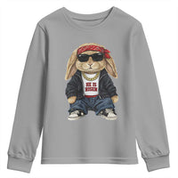 Hip Hop Easter Bunny He is Risen Jesus Religious Christian Youth Sweatshirt