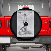 Jesus and St Mary Magdalene At The Cross Spare Tire Cover Vintage Catholic Lent