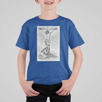 Jesus and St Mary Magdalene At The Cross T Shirt For Kid Vintage Catholic Lent