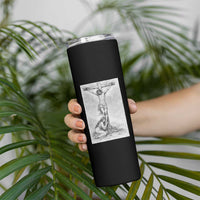 Jesus and St Mary Magdalene At The Cross Skinny Tumbler Vintage Catholic Lent